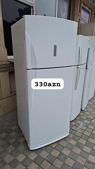 soyud: İki qapılı soyuducu - Rəng: ağ - Yuxarıda dondurucu, aşağıda əsas — 1