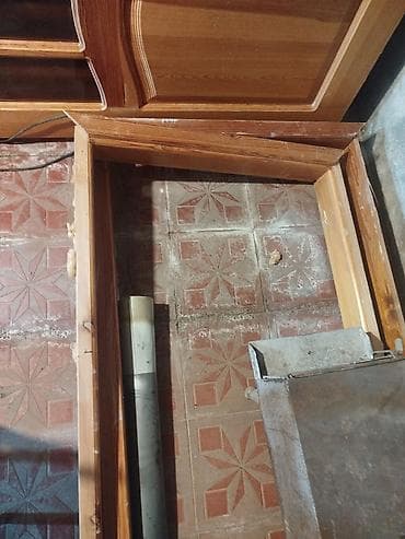 kompüter masa: Mətbəx mebeli dəstinin komplekt issələri otaq qapisi - Material: təbii — 3