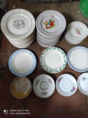 karaca azerbaycan qab qacaq: Boşqablar, 1 əd, rəng - Ağ, Şüşə, Rusiya — 3