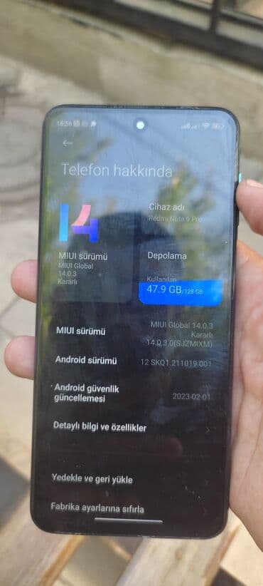 redmi note 8 qiyməti irsad: Redmi Note 9 Pro, 128 ГБ, цвет - Синий, Отпечаток пальца — 3