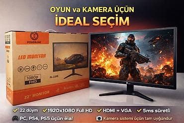 ipad 9 nəsil: Powerline PL-2200 LED monitor - 22 düym ekran - 1920x1080 Full HD — 1