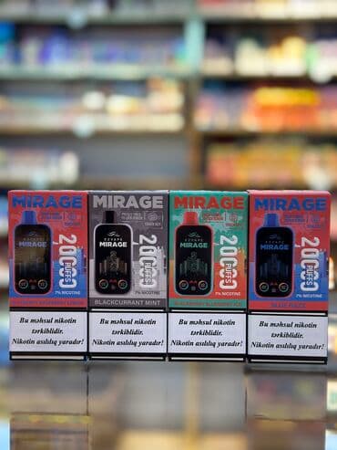 Чехлы: Məhsulun adı:Mirage Tüstü sayı:20 000 Məhsul haqqında:e-maye və — 2