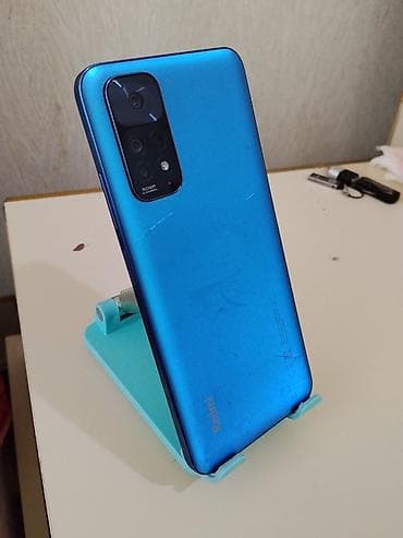 telefon vertu: Redmi Note 11, 128 GB, rəng - Göy, Sensor, Barmaq izi, İki sim kartlı — 1