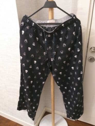 Sviterlər: Məhsul: Naxışlı ev şalvarı/pijama şalvarı - Rəng: qara fon üzərində — 1