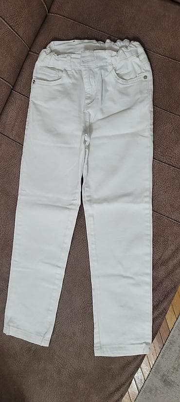 ag cins: LC Waikiki uşaq şalvarı - Model: klassik kəsimli ağ cins (denim — 6