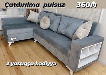 duz divan: ✔️ *Künc divanlar* ✔️Yeni və sifarişlə Qolu mebelsiz: *360₼* Qolu — 1