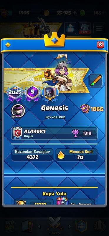 Clash Royale hesabı – Genesis - REAL ALICILAR NARAHAT ETSİN! - — 1