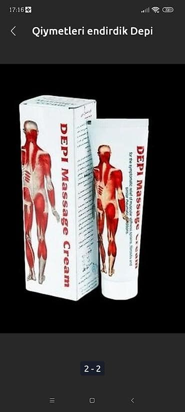 antik etir: YENIDIR, depi massage cream, oynaq, əzələ, diz ağrılarına çox yaxsi — 3