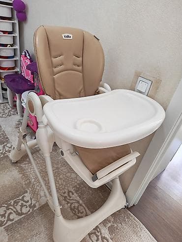 usag oturacagi: Kidilo uşaq yemək stulu - Rəng: bej oturacaq, ağ masa və konstruksiya — 2