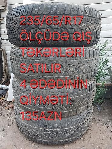 07 arxa stop: 235/65 R17 ölçüdə qış təkərləri satılır. - Komplekt: 4 ədəd - Növ — 1
