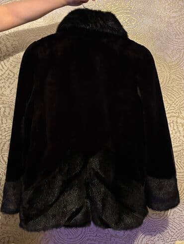 женские шлепанцы с мехом: Шуба, M, цвет - Черный — 4