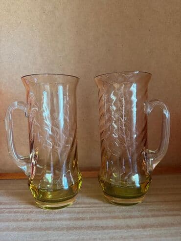 naxcivan limonu: Fincanlar, rəng - Sarı, Şüşə, 2 ədədli dəst — 1