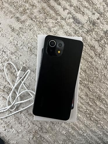 mi airdots: Xiaomi Mi 11 Lite, 128 GB, rəng - Qara, 
 Barmaq izi, Face ID — 4
