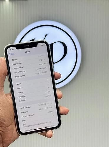 7 iphone: IPhone 11, 128 GB, Ağ, Zəmanət, Kredit, Simsiz şarj — 3