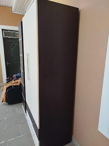 İkiqapılı paltar dolabı - Material: laminat/LDSP gövdə, möhkəm metal — 2