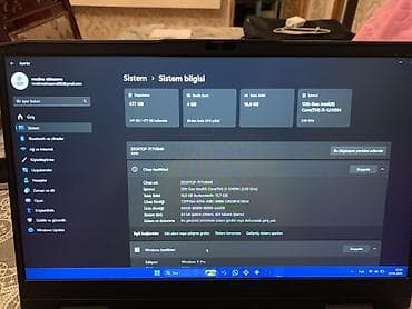 prosessor satilir: Lenovo noutbuk – 15.6" ekranlı, Intel Core prosessorlu və NVIDIA — 7