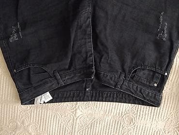 Мужская одежда: TRENDYOLMİLLA Qara rəngli geniş kəsimli cins şalvar - Rəng: kömür — 3