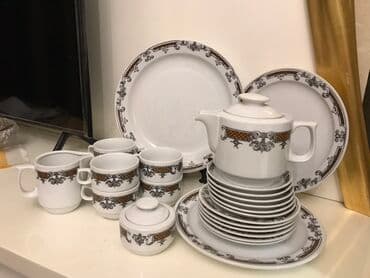 xurusdal qablar: Nahar dəsti, rəng - Ağ, Keramika, Çexiya — 6