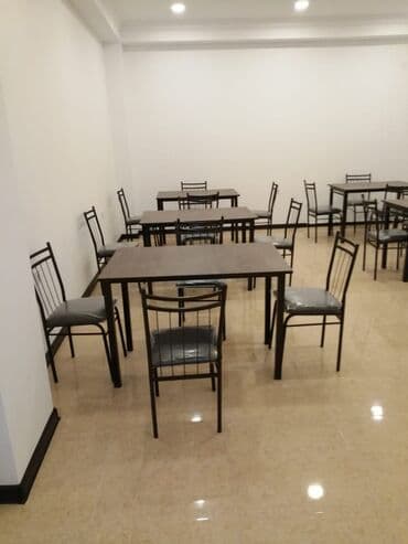 Masa və oturacaq dəstləri: Mətbəx üçün, Yeni, Açılmayan, Kvadrat masa, 4 stul — 7