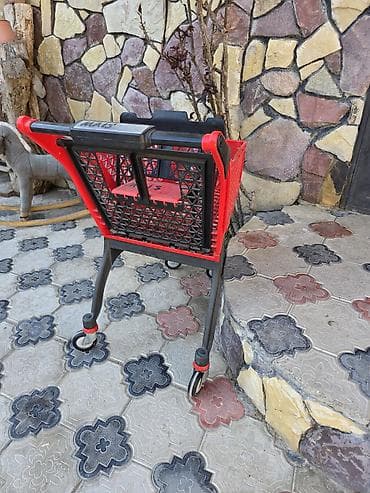 Qırmızı plastik alış-veriş arabası 0555617672 hovsan - Material — 6