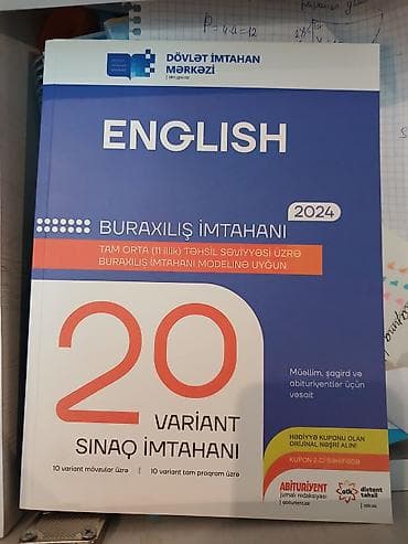 Testlər: Məhsul: “English – Buraxılış İmtahanı 2024” hazırlıq vəsaiti — 1