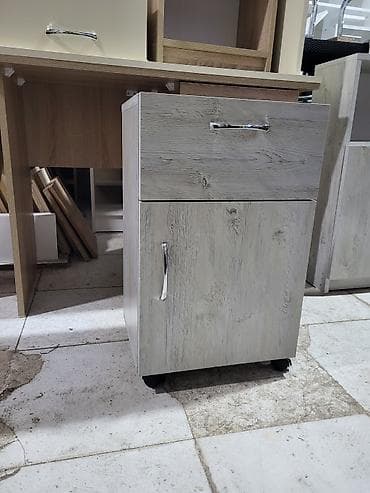 tumbuckalar: Təkərli ofis tumbası - Material: ağac teksturalı laminat/MDFlam — 2