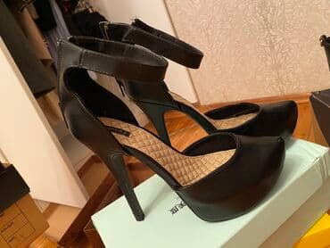 barya ayakkabı: Tuflilər, Ölçü: 37.5, rəng - Qara, İşlənmiş — 4