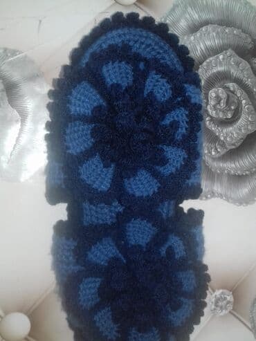 домашние тапочки новый: Домашние тапочки, Размер: 39, цвет - Синий, Новый — 2