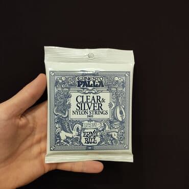 ucuz gitaralar: Klassik neylon simlər Ernie Ball 2403 Komplektdə 6 sim var (3 neylon — 1