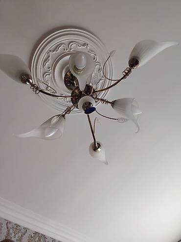 dekor işıqlar: Çılçıraq, 7 lampa, Metal — 1