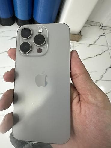 ayfon 11 ucuz: IPhone 15 Pro, 256 GB, White Titanium, Face ID — 2