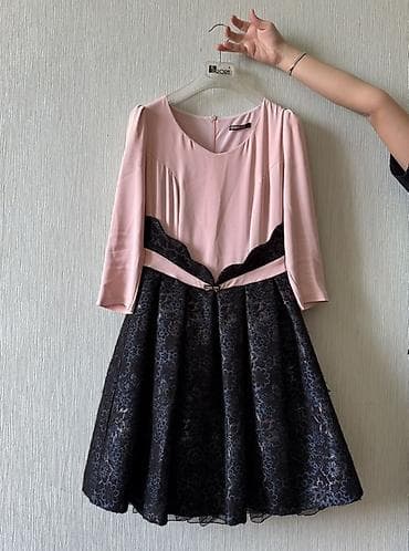 Qadın paltarı – iki rəngli dizayn Xüsusi dizaynla tikilmiş paltar -