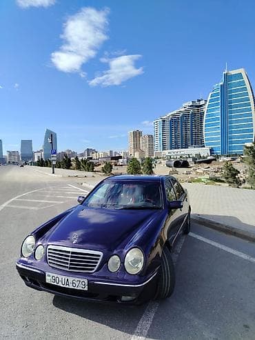 avtomatikdir: Mercedes-Benz E-Class (W210) sedan Xarici - Tünd bənövşəyi rəngli — 5