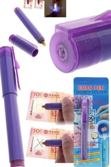saxta pul yoxlayan aparat: Saxta pul yoxlayan qələm bazarda pul dövriyyəsi xeyli artıb. İndiki — 3