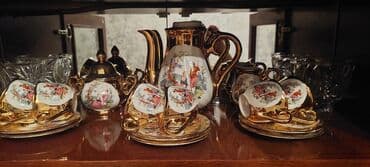 çaydan çaynik: Çay dəsti, rəng - Qızılı, Madonna, 6 nəfərlik — 1