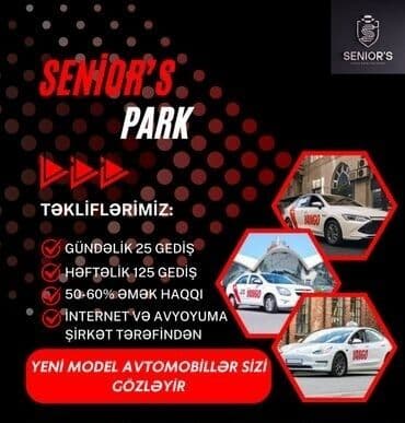 Inzibati heyət: Taksi sürücüsü tələb olunur, Nəqliyyat vasitəsi verilir, Həftəlik ödəniş — 2