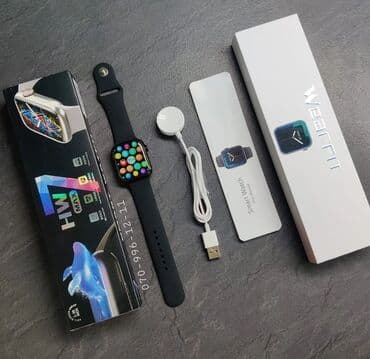 watch 8 ultra qiymeti: Watch 7Hw7 Max Smart saat 🎊 Yeni. Bağlı karobka 🎟 Apple Watch 7/45 — 1