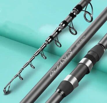 baliq tutmaq ucun tor: Oceanus brendi 3.6m 30-200 g test Carbon rod Yığcam ele yatımlı — 3