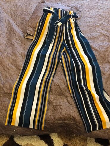 şalvar cins: Enli debli şalvar yay ücün, 1 defe geyinilib “Bershka” — 1