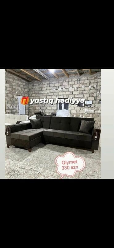 mingəçevirdə divan: Künc divan, Yeni, Açılmayan, Bazasız, Parça, Şəhərdaxili pulsuz çatdırılma — 6