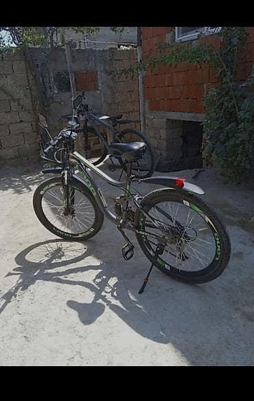 велик galaxy: Lando 500 dağ velosipedi - Rəng: qara-yaşıl - Çərçivə: polad — 5