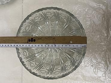 kompot qabı: Şüşə meyvə qabı – klassik naxışlı( qədim qab) - Material: qalın — 4