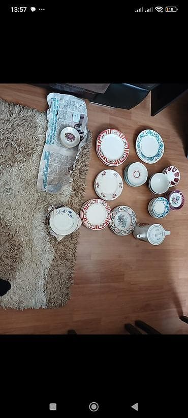 Nahar dəsti, rəng - Ağ, Farfor