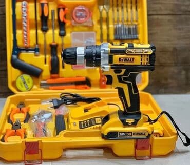 elektrikli bağ qaycısı: Drel DeWalt 88V
Drel
Drel nabor — 1
