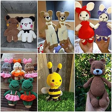 Əl işi toxunma amigurumi oyuncaqlar - Material: hipoallergenik iplik lalafo.az -da Əl işi toxunma amigurumi oyuncaqlar - Material: hipoallergenik iplik