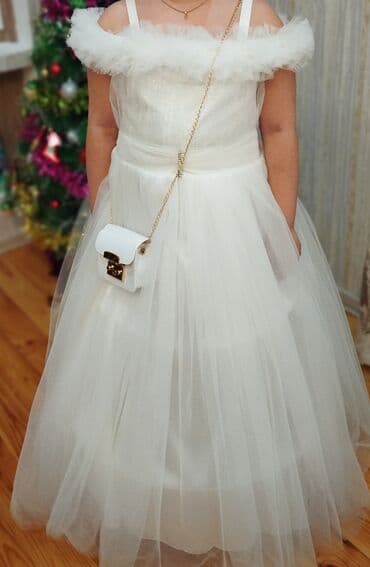 mezun donlari: Uşaq üçün zərif ziyafət/pərivarı paltarları - Mavi “buz şahzadə” — 2