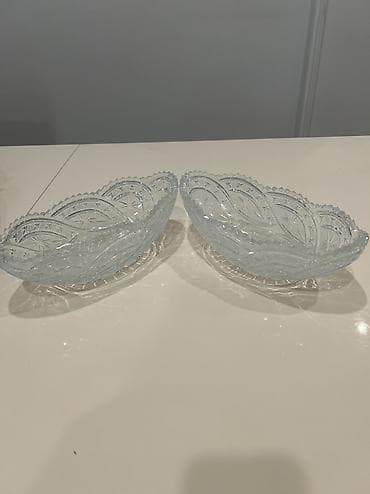 Xrustal(əsl)lodkalar 2konfet qabı ölçüsü yəni uzunluğu 25sm Qiymət