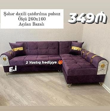 Künc divan, Açılan, Bazalı, Parça, Şəhərdaxili pulsuz çatdırılma
