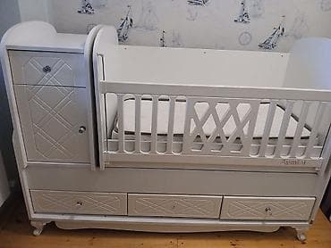 matras islenmis: Oğlan və qız üçün, İşlənmiş, Dördbucaq, Beşik, Matras ilə, Yellənmə mexanizmsiz — 3