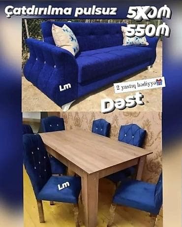 ucuz divanlarin satisi: *Divan+ Masa dəsti* Sifarişlə hazırlanır. Dəst şəkildə : *550₼* — 1